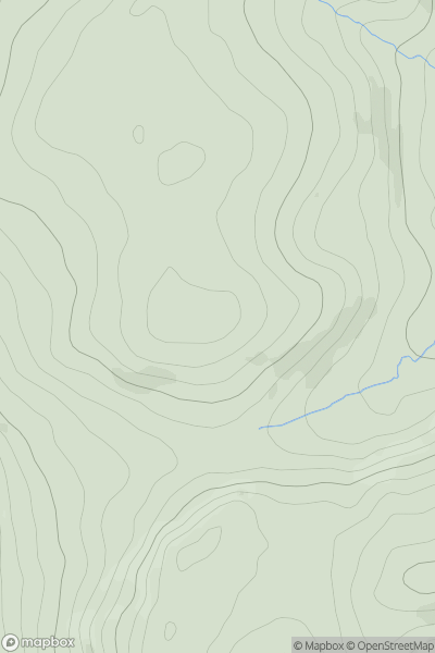 Thumbnail image for Cefn Bach [Llandovery to Monmouth] showing contour plot for surrounding peak